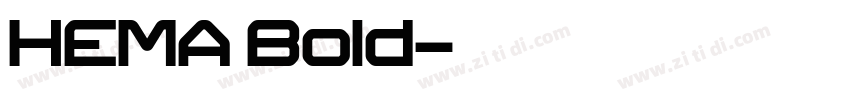 HEMA Bold字体转换